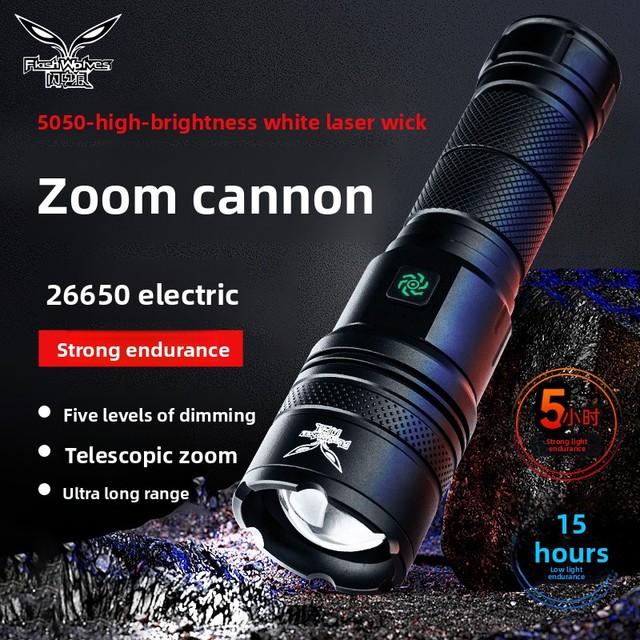 High Lumen Tactical Flashlight with Type-C Charging, Durable Aluminum Body, and Six Modes for Outdoor, Duty, or Emergency Use.