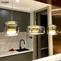 Lampe suspendue en verre de luxe de créateur, luminaire créatif pour projet hôtelier, bar, salle à manger, chambre à coucher, décoration résidentielle