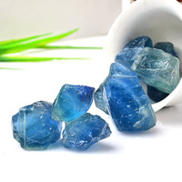 Pierre d'aromathérapie en cristal de fluorite bleu Offre Spéciale vente en gros de pierre brute en cristal de fluorite brute de haute qualité