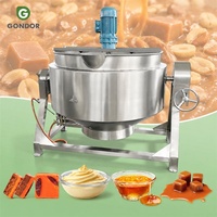 Marmite de cuisson industrielle 1000L avec agitateur et chauffage, pour sirop et confiserie, à gaz