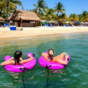 Opblaasbare waterstoel, hangmat, zwembadstoel, ovaal, speelgoed voor volwassenen, tieners, strandfeest - Product Image 1