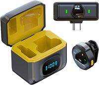 Micrófono Dinámico Inalámbrico Compatible con USB-C para iPhone 16/15/Android/PC/Laptop, 48KHz/24Bit, Mini Micrófono de Solapa con Alcance de 150 pies
