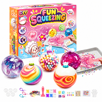 Kit de remplissage de slime avec boule à presser, plateau de mélange et de moulage, pelle, argile légère, jouet anti-stress fait main pour enfants
