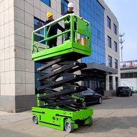 Plateforme élévatrice à ciseaux hydraulique entièrement électrique autopropulsée Ali 20ft 30ft 40ft, certifiée CE, en acier au carbone, capacité 4 personnes, 150/120 secondes