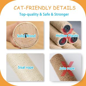 Rascador para Gatos de Madera Ecológico, Muebles para Gatos, Estante para Escalar Paredes y Plataforma de Salto para Gatos, Venta al por Mayor de Fábrica - Product Image 4