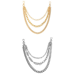 โซ่คาดเอวสแตนเลสหลายชั้นสไตล์พังก์เมทัลลิกสำหรับกางเกงยีนส์เครื่องประดับแฟชั่นสำหรับผู้ใหญ่ - Product Image 4