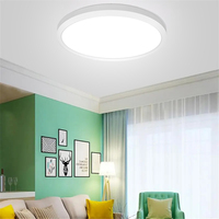 Plafonnier LED rond monté en surface sélectionnable mince et dimmable 5 CCT 24w 32w