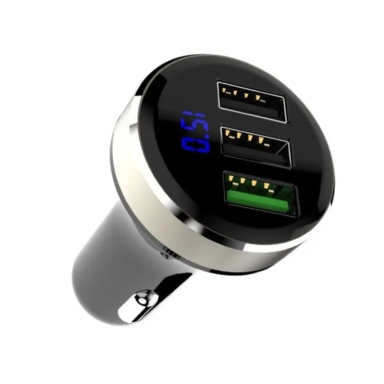 AP03 36W 4.8A Dual USB Quick Charge USB Car Charger For Xiao Mi9 Huawei Iphone 14 13 Fast PD USB C Car Phone Charger