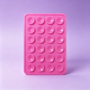 Coque de téléphone portable antidérapante personnalisée en silicone à 24 points d'adhérence, noire, <span class=keywords><strong>simple</strong></span>, avec ventouses, portable, vente en gros - Product Image 6