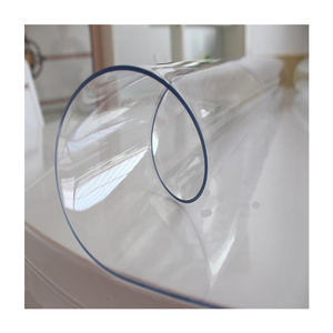 Nappe ronde transparente en Pvc pour jeu à manger, 4 pièces, couverture de Table, imperméable, pour repas, bureau