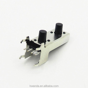 Mới đến 8mm Đôi Nút tact chuyển hướng dẫn pin loại SMD thép không gỉ đồng thau nhựa kim loại độ nhạy xúc giác chuyển đổi - Product Image 1