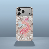 Étui en cuir peint en relief 3D avec motif culturel tribal pour 17 Pro Max, motif personnalisé, étanche, antichoc