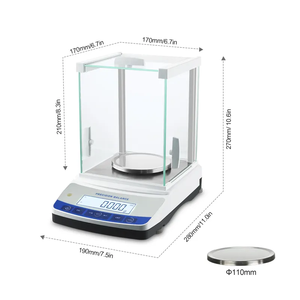 Veidt Weighing MT2003G 200g 0.001g1mg LCD LED <b>Electronic</b> <b>Smart</b> Portable Analytical Square Pan Balance with LCT Sensor - Product Image 6