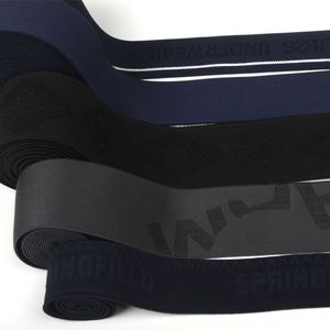 Cinta Elástica de Poliéster con Látex, Material de Cinta Elástica con Logotipo Jacquard para Bolsos y Prendas - Product Image 5