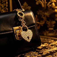 Модный брелок JS Fashion в форме сердца, звезды и медведя, роскошный брелок для сумки, подвеска для автомобильных ключей, металлические аксессуары, оптовые поставки