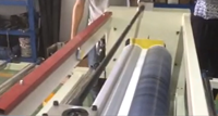Machine de laminage de panneaux PVC et MDF pour le travail du bois avancé, avec moteur 15KW, haute vitesse réglable