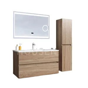 Bathroom Vanity 600-1500mm made of MDF/PVC with Sink