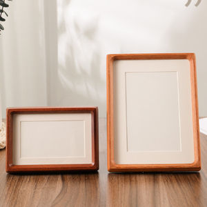 Mortaja tradicional y espiga Esquina redondeada profunda Marco de imagen hecho a mano tallado <span class=keywords><strong>en</strong></span> <span class=keywords><strong>madera</strong></span> pura natural - Product Image 1