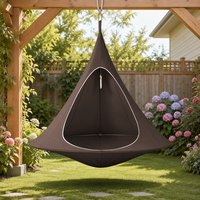 Fauteuil suspendu en tissu Oxford de 1 m avec cadre métallique, hamac pour l'intérieur, l'extérieur, le camping et la relaxation