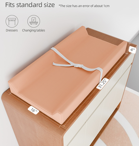 Cambiador de Bebé Impermeable de Cuero PU, Colchoneta para Pañales con Bordes de Seguridad Contorneados, No Tóxico, para Mesa de Bebé o Colchón de Recién Nacido - Product Image 1