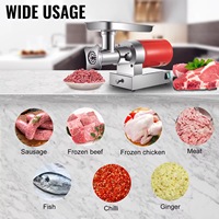 Hachoir à viande commercial électrique, machine à ail, broyeur commercial grande capacité et haute puissance en acier inoxydable