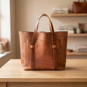 Bolso de Mano de Cuero Genuino Estilo Europeo BS INTERNATIONAL para Mujer, con Cierre, Impermeable, Ligero, Gran Capacidad, Bandolera - Product Image 5