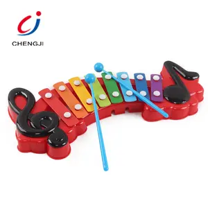 Chengji安い子供赤ちゃん音楽パーカッション教育カラフルプラスチックピアノ木琴楽器おもちゃ