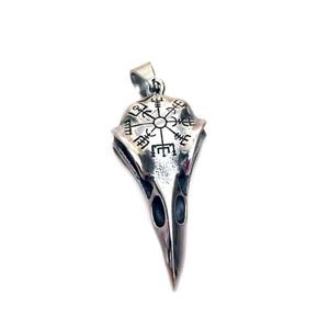 Vente directe usine – Nouveau pendentif homme tendance corbeau viking nordique en acier inoxydable de haute qualité – Collier personnalisé et stylé - Product Image 4