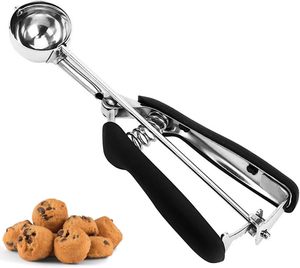 Cuchara para Galletas de Acero Inoxidable 18/8, Cuchara para Helado de 1 Cucharadita/15 ml, Cuchara para Galletas para Hornear, Cuchara para Helado con Liberación por Gatillo - Product Image 1