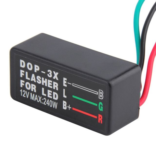 Motorcycle ATV Lamp LED Light DC 12V 240W 3-Pin Turn Signal Motorcycle Flasher Relay 12v