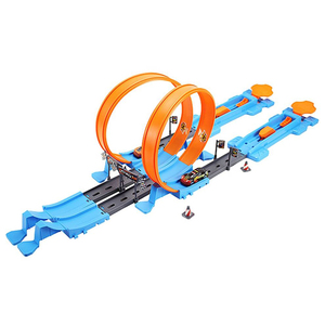 Nouvelle fente bricolage assembler vitesse course piste 360 degrés boucles fente jouets éjection <span class=keywords><strong>voiture</strong></span> catapulte jouet - Product Image 1