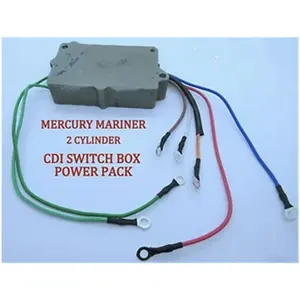 กล่องสวิตช์332-4911,CDI Switch Box CDI เครื่องปรับแรงดันไฟฟ้าให้กับเครื่องยนต์นอกตัวเรียงกระแสสำหรับ Mercury Mariner Outboard ปี A2
