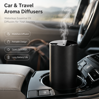 Diffuseur de parfum portable USB 10 ml sans eau, rechargeable, nébuliseur à brume froide avec garantie d'un an pour la maison et la voiture