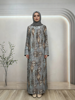 Abaya de luxe légère en coton, robe islamique modeste, style arabe élégant, manches longues, longueur cheville, printemps, écologique, ODM