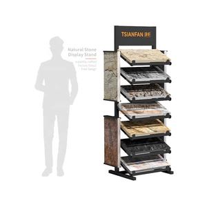 Estantes personalizados de cuarzo para ferreterías, estanterías de vidrio con placas de piedra natural, exhibidores de azulejos, marcos de suelo de granito compuesto - Product Image 1