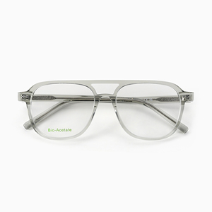Lunettes de luxe en acétate biologique Mazzuchelli légères et confortables style pilote pour hommes femmes - Product Image 3