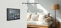 Panneau de commande intelligent de 10 pouces avec passerelle Zigbee Contrôle de toute la maison avec système d'interphone Moniteur de téléphone de porte POE standard