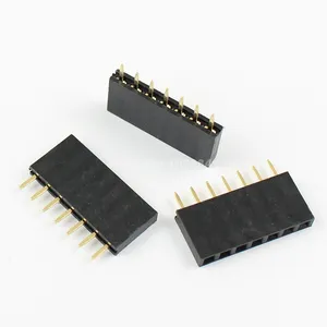 2.54mm Pitch 1x7 Pin 7P Female connector Single Row Straight Header Strip PH:8.5mm