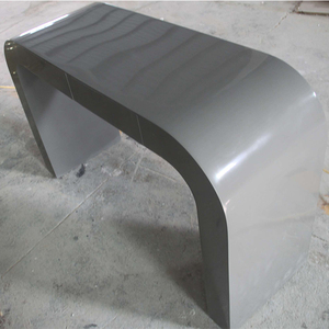 <span class=keywords><strong>Scrivania</strong></span> da Ufficio Moderna a Forma di U in Superficie Solida Grigio Scuro, Durevole ed Ecologica, con Garanzia di 8-10 Anni - Product Image 2