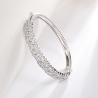 Bracelet à simple ligne en Zircon pour femme, bijou de mariage personnalisé, pavé, pour petite amie, accessoire tendance