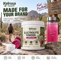 Poudre de boisson électrolytique pour adultes, marque privée OEM ODM, logo personnalisé, sans sucre