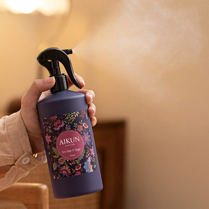 Aikun - Set de Fragancias en Spray con Logotipo Personalizado por Transferencia de Agua, Aroma Floral, Envase Redondo de PET Morado Mate de 500 ml, Bajo MOQ, para E-commerce - Product Image 3