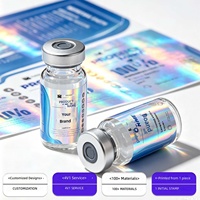 Étiquettes adhésives personnalisées imprimées, étiquettes en vinyle imperméables pour flacons en verre, autocollants pour emballages cosmétiques de 3 ml, 5 ml, 10 ml