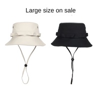 Sombrero de Pescador 100% Algodón, UPF 50+, Anti-Salpicaduras, Secado Rápido, Transpirable, para Senderismo al Aire Libre, Unisex, con Rayas, Protección Solar
