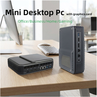 Nueva Mini PC de Escritorio, Doble Ethernet, Procesador Intel, Servidor Linux, Windows 11, Computadora para Juegos con IA, GPU, SSD