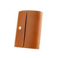 Dompet Kulit Sapi Asli Crazy Horse Full Grain Multi Slot untuk Paspor, Kartu, dan Dokumen, Cocok untuk Perjalanan dan Dropshipping