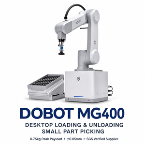 <span class=keywords><strong>Robot</strong></span> industriel 4 axes MG400 avec moteur PLC, capacité de charge/décharge de 750g, pour la préhension de petites pièces, cobot avec capteurs de sécurité, système complet - Product Image 1