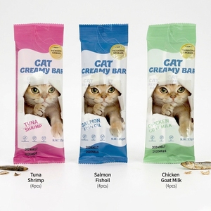 <span class=keywords><strong>Vente</strong></span> en gros OEM de bâtonnets de viande pour chats à lécher, riches en protéines, purée saine pour chats, marque privée, approvisionnement direct usine - Product Image 1