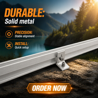 Kit de montage solaire pour toiture avec installation rapide, panneaux anodisés résistant à une charge de vent de 60 m/s pour les installations photovoltaïques
