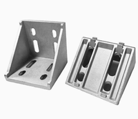 Profilé d'angle en aluminium 6063 T5 anodisé anti-corrosion pour cadre d'armoire, découpe et poinçonnage sur mesure, contactez CS avant commande